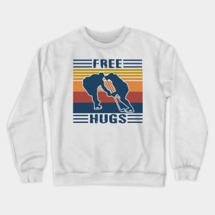 Free Hugs Vintage Retro Crewneck Sweatshirt